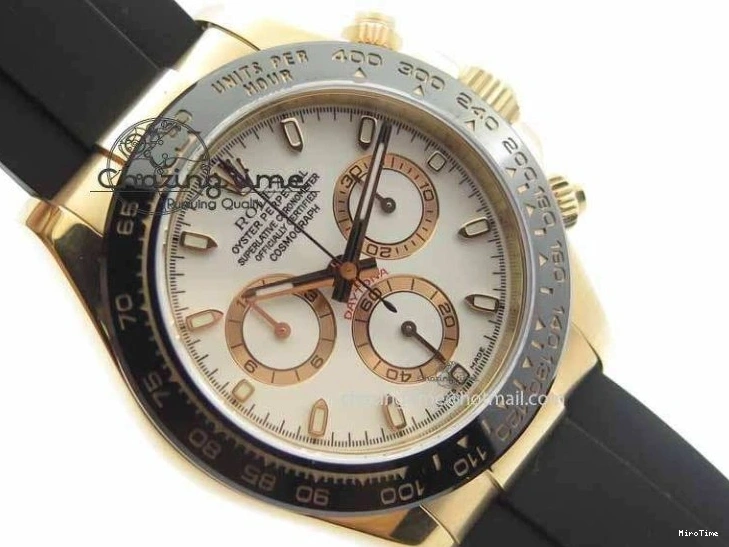 MiroTime 0407 Sustainable Daytona 116515 JF 1:1 Best Edition White Dial On Black Rubber Strap A 3654